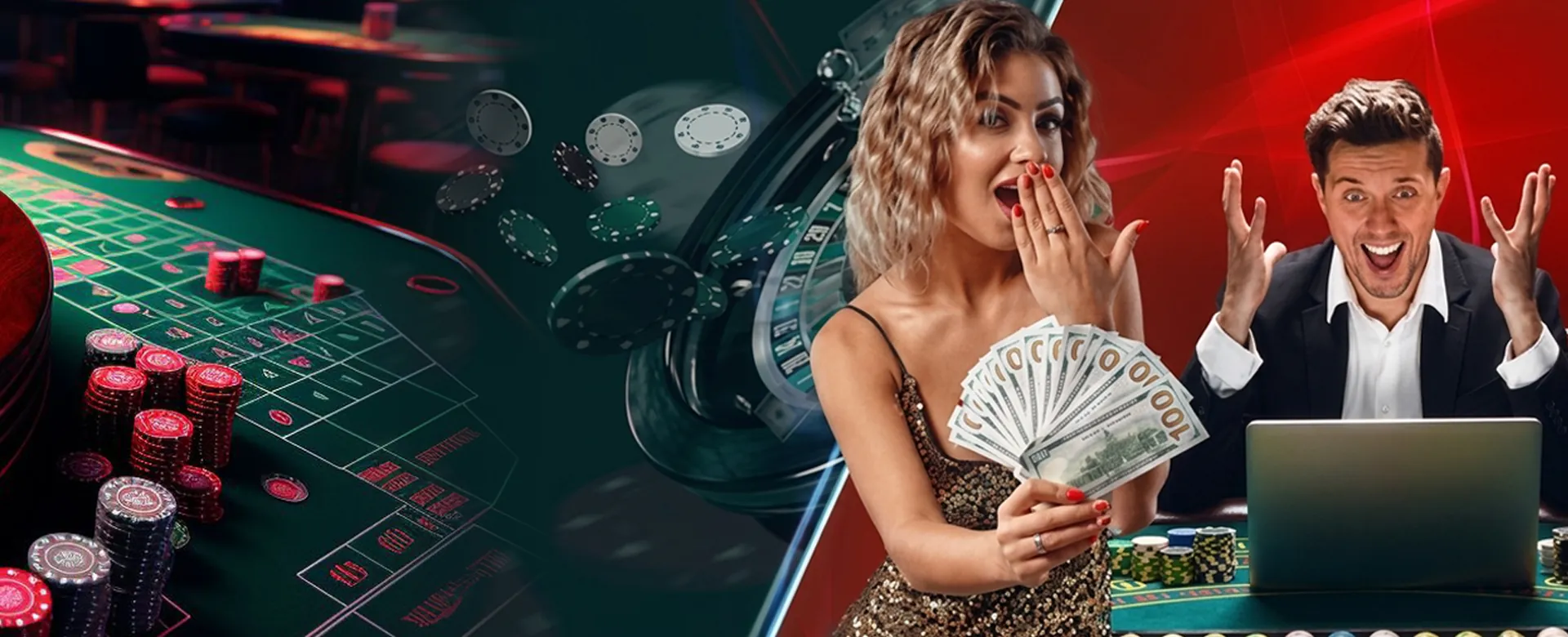 Dynamic casino table games with phplay brand elements and golden chips